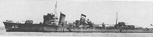 磯波、1943年4月9日、タウトグにより沈没。