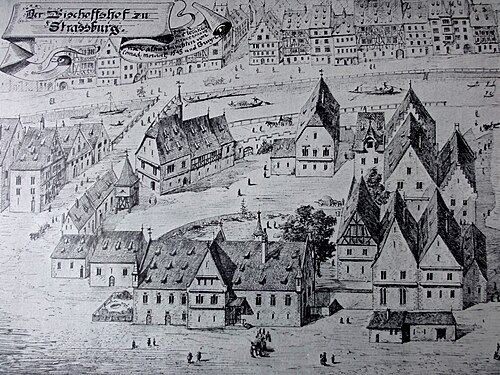 1548年のストラスブールの司教宮殿