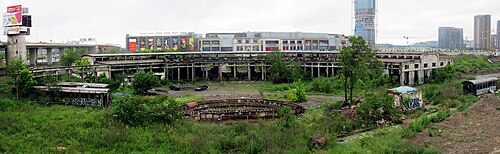 ベオグラード中央駅の廃墟