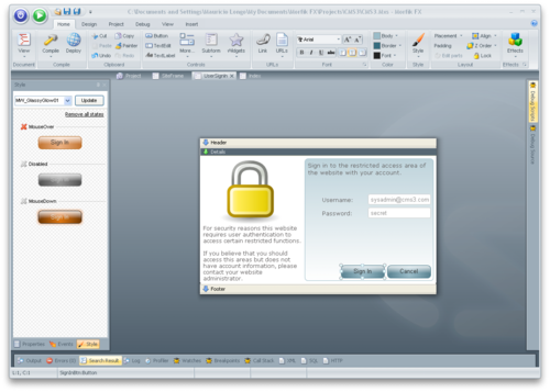 Morfik AppsBuilder ビジュアルデザイナー