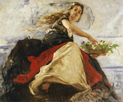 モーゼ・ビアンキ作「フローラ」、1890年