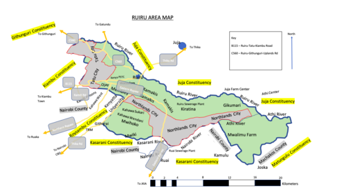 ノースランドとタトゥシティを含むルイルエリアの地図