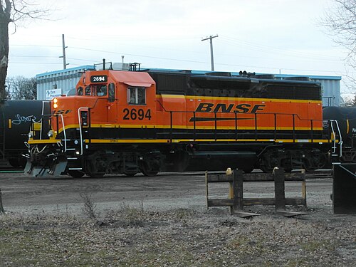 BNSFウィニペグ操車場内のBNSF 2694