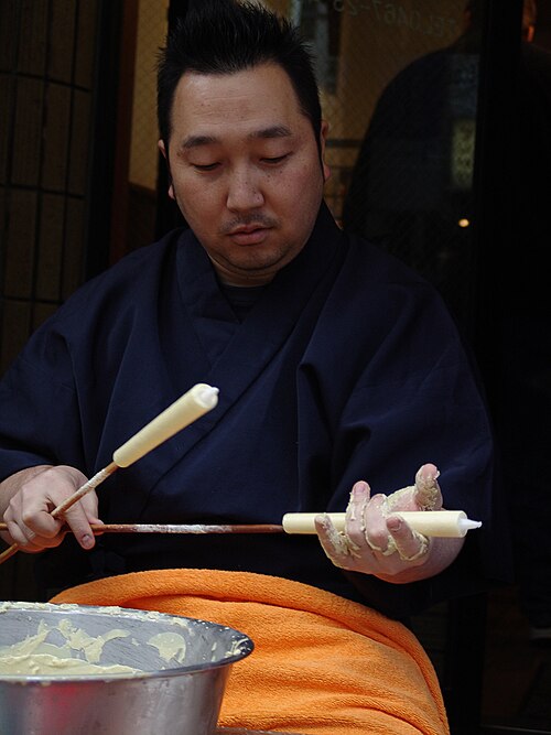 日本で手作りされたキャンドル