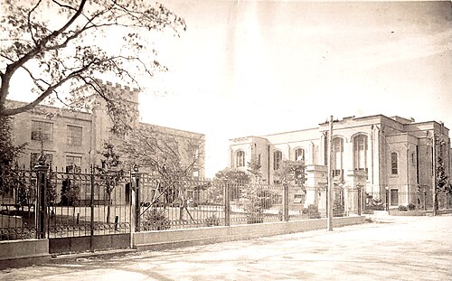 1937年当時の東北学院大学歴史的建造物群（土樋キャンパス）。