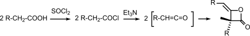 アルキルケテン二量体（AKD）の合成