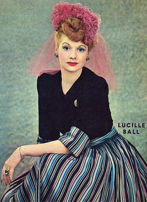 ルシル・ボールの宣伝用スチール写真、1944年。