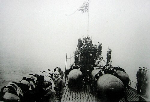 1945年4月20日、天武部隊所属の潜水艦I-47。