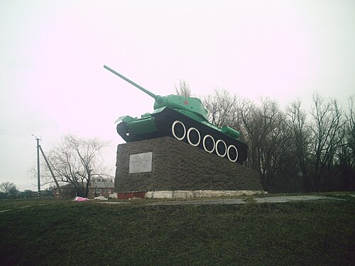 T-34-85の記念碑