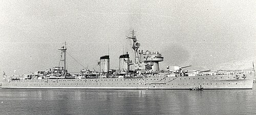 重巡洋艦カナリアスは、当時スペイン海軍の旗艦であった。