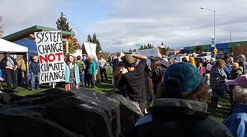 アラスカ州ホーマーでの抗議活動