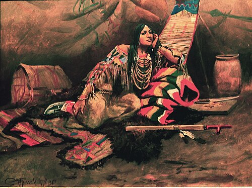キーオマ第3番は、官能的なネイティブアメリカンの女性を描いた5枚の「キーオマ」絵画のうちの1枚である（モデルは彼の妻ナンシー）。