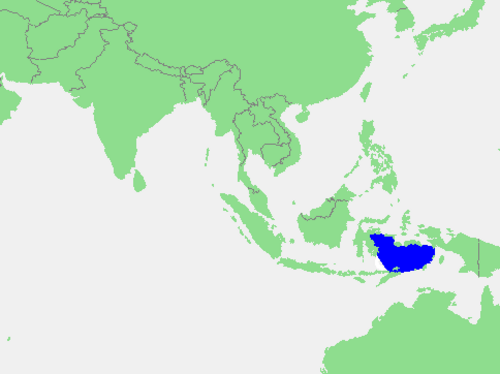 東南アジアのバンダ海の位置