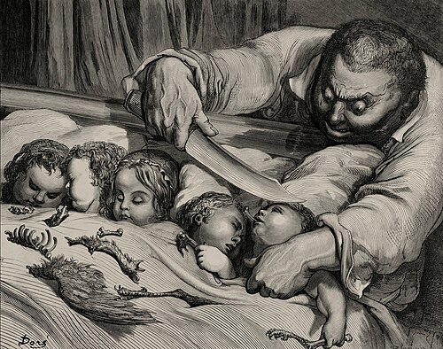 ギュスターヴ・ドレ：『Le Petit Poucet』の挿絵、1862年