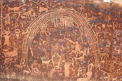 ユタ州サンラファエルスウェルのロチェスターロックアートパネル