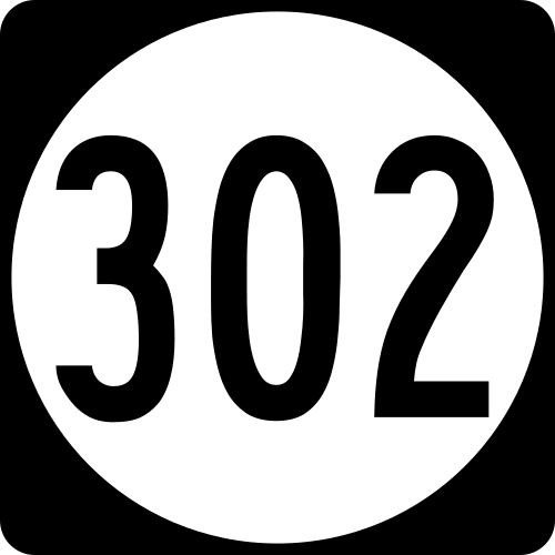 ハイウェイ302の標識