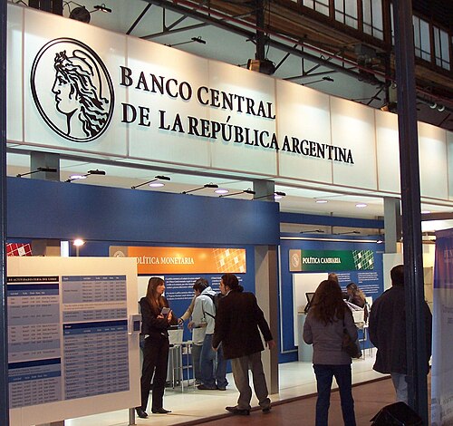 アルゼンチン中央銀行のロゴに描かれたウディネの自由