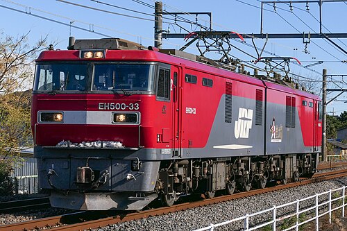 2020年12月撮影のEH500形交流/直流電気機関車