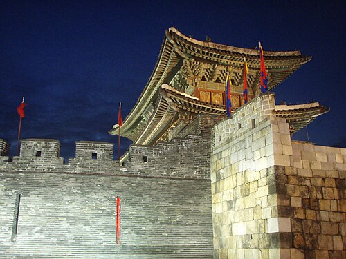 夕方の東面