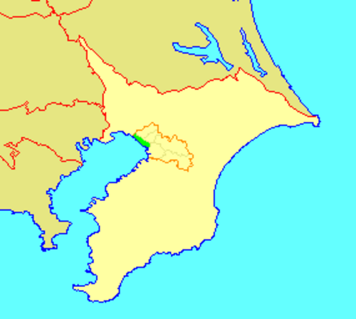 千葉県美浜町の位置
