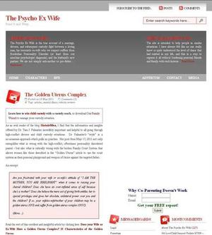 ThePsychoExWife.com Web サイトのスクリーンショット