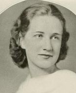 1938 年の年鑑に掲載された若い白人女性の写真。