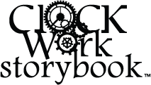 Clockwork Storybook のロゴ。現在は廃止された同名の Web アンソロジーからのものです。ロゴは Harold Covey によるものです。