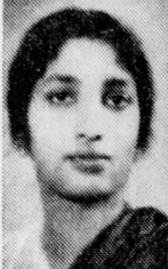 1937 年の新聞に掲載されたインド人女性の顔。