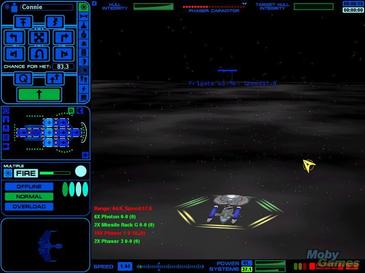 宇宙空間にある宇宙艦隊の巡洋戦艦。