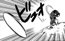 野球のピッチャーがボールを投げている様子を様式化したマンガ風イラスト
