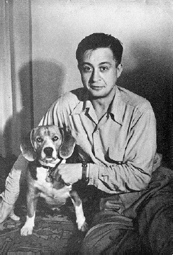 シュミッツ氏とその犬。