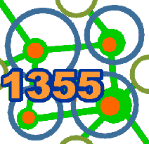 バックグラウンドでネットワークが表示された「1355」
