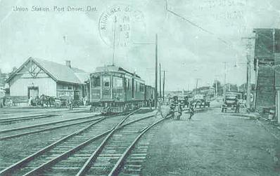 ポート・ドーバーのユニオン駅、1930年代後半頃。