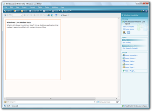 Windows Live ライター 2008