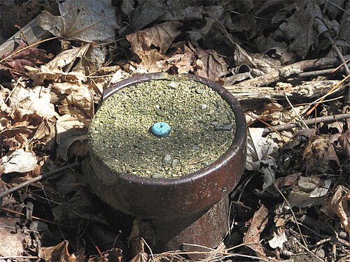測量標の写真。