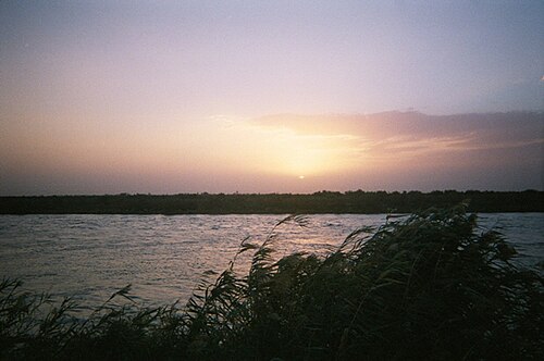 ユーフラテス川の夕日
