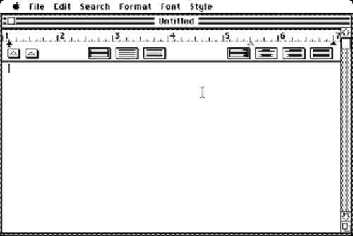 MacWrite 1.0のスクリーンショット