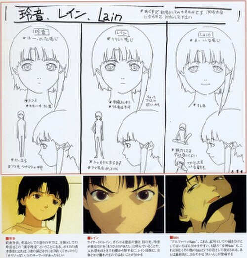 レインのさまざまな性格を描いた一連の絵。最初の絵は恥ずかしそうなボディランゲージ、2 番目の絵はより大胆なボディランゲージ、3 番目の絵は狂ったように笑っています。