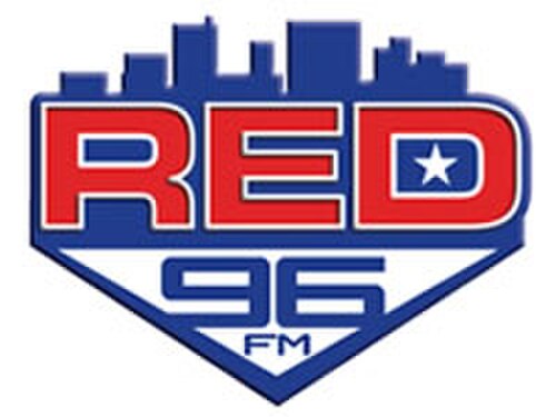 WRXDがニュースとトーク番組専門局「Red 96 FM」だった頃の旧ロゴ。
