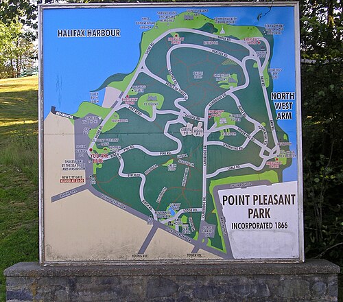 2005 年 7 月の公園正面入口の地図
