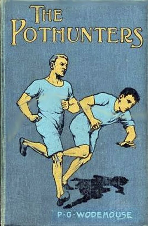 2人の男性アスリートが競走している本の表紙のイラスト