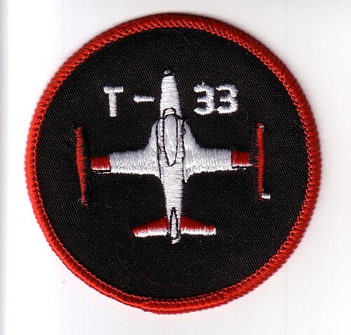 417 戦闘支援飛行隊 T-33 飛行隊 航空機タイプ バッジ 1993