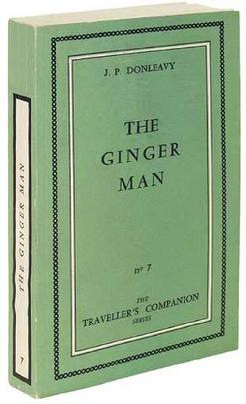 表紙に「The Ginger Man」と書かれた緑の表紙の本